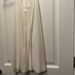 Alice & Olivia white silk trapeze dress size XS.